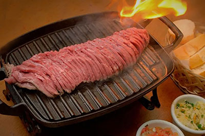 Picanha Fatiada no Rechaud